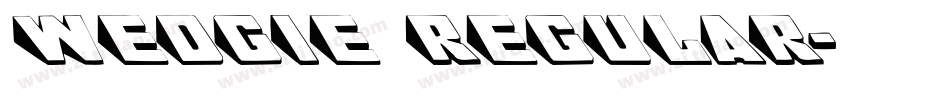 Wedgie Regular字体转换